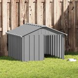  za pse sivi 116,5x103x81,5 cm pocinčani čelik | Eponuda.com
