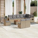 vidaXL 11-dijelni set vrtnih sofa od poliratana s jastucima bež | shoptok.hr