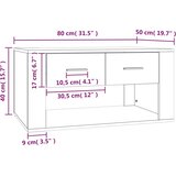  Stolić za kavu boja betona 80x50x40 cm konstruirano drvo | shoptok.hr
