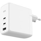 Ksix Gan ultrabrzi zidni punjač 100W PD & PPS, 2 x USB-C + 1 x USB-A, bijeli | shoptok.hr