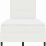  Krevet s opruga kutije s uzglavljem Krema i bijela 120 x 200 cm | shoptok.hr