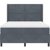  Krevet s opruga kutije Tamno siva 160 x 200 cm Baršun | shoptok.hr