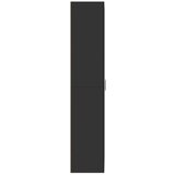 vidaXL Visoka omara črna 70x35x180 cm inženirski les | Shoptok.si