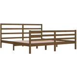  Posteljni okvir medeno rjav iz trdne borovine 200x200 cm, (20647127) | Shoptok.si