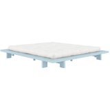 Karup Design Svetlo modra zakonska postelja iz masivnega bora z letvenim dnom 180x200 cm Japan – | Shoptok.si