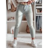 DStreet Spodnie damskie jeansowe skinny SKINNIUP jasnoniebieskie | shoptok.hr