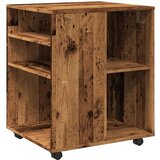 vidaXL Ormarić s kotačima boja staro drvo 60x53x72cm konstruirano drvo | shoptok.hr