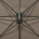  Konzolni vrtni suncobran sa stupom LED 300 cm smeđesivi | shoptok.hr