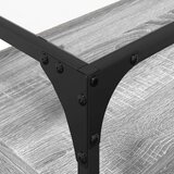 vidaXL TV omarica s stekleno ploščo siva sonoma 98x35x51 cm inž. les | Shoptok.si
