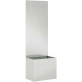 vidaXL Vrtni Sadič s Dekorativnom Pločom Srebrna 50 x 140 cm | shoptok.hr