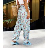 Gemre Blue wide floral pants Vertemate | shoptok.hr