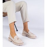 Gemre Beige loafers embellished with rhinestones Linsol | shoptok.hr