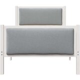  Okvir za krevet Svijetlo siva 90 x 200 cm tkanina | shoptok.hr