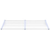 Nadstrešnica za vrata siva i prozirna 199 x 90 cm polikarbonat | shoptok.hr