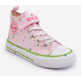 Big Star Kids Flowered Sneakers LL374051 pink cene