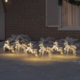  LED Riječni jeleni 6 kom. &amp;Scaron;areno 44 x 18 x 65,5 cm PET Slike