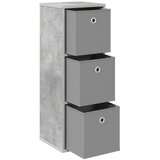  Strani šal s predalom Betonsko siva 30,5 x 27 x 84,5 cm, (5000233801) | Shoptok.si