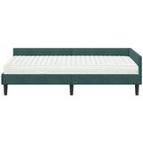  Kutni krevetni okvir s madracem 2 kom. Tamnozelena 90 x 200 cm | shoptok.hr