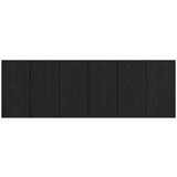 vidaXL Vznožnica z omarico s polico Črna Orehovina 337 x 32,5 x 80 cm | Shoptok.si