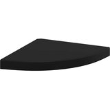  Plutajuće kutne police 2 kom crne 35 x 35 x 3,8 cm MDF | shoptok.hr