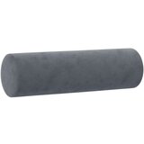 vidaXL Kavč dvosed z okrasnimi blazinami temno siv 140 cm žamet | Shoptok.si