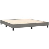  Box spring postelja z vzmetnico temno siva 180x200 cm blago, (20899695) | Shoptok.si