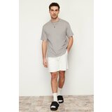 Trendyol Men's Gray Relaxed Basic 100% Cotton T-Shirt Cene