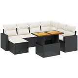  The Living Store Vrtna sedežna garnitura 8-delna z blazinami črn poli ratan - Vrtna Sedežna Garniture, (21455452) | Shoptok.si