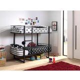 Vipack Črna kovinska pograd otroška postelja z letvenim dnom 90x200 cm Oscar – | Shoptok.si