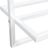  Stalak za ručnike bijeli 95 x 25 x 22 cm željezni | shoptok.hr