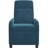  Fotelja s nagibom Plava Baršun | shoptok.hr