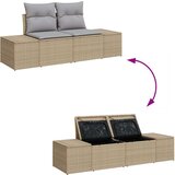  vrtna sedežna garnitura 7 delna Bež in svetlo siva Ratan, Poliester, (22091062) | Shoptok.si