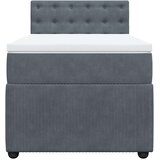  Box spring krevet s madracem tamnosivi 90x190 cm baršunasti | shoptok.hr