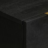  Komoda 2 kom crna 60 x 33 x 75 cm konstruirano drvo | shoptok.hr