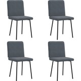 Maison Chic Jedilni stoli - Vzorci stoli 4 kosi temno siv žamet A970, (22032038) | Shoptok.si