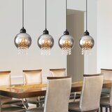 Nettlife Viseča svetilka za jedilno mizo iz črnega kristala E27 Moderna viseča svetilka za dnevno sobo, (22123000) | Shoptok.si