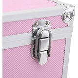  Kovčeg za šminku 37 x 24 x 40 cm ružičasti aluminijski | shoptok.hr