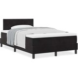 vidaXL Box Spring Postelja z Blazino Črna 120x200 cm Žamet | Shoptok.si