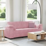  Trosjed Ružičasti 220x77x82 cm Baršun | shoptok.hr