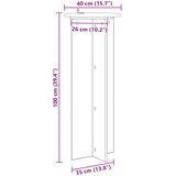  Stalak za biljke 2 pcs Bijela visokog sjaja Ø40 x 100 cm | shoptok.hr
