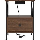  Noćni ormar Smeđi hrast 41,5 x 40,5 x 55 cm Konstruirano drvo | Eponuda.com