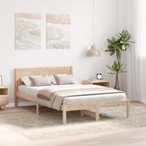  Krevetna konstrukcija Smeđa 120 x 190 cm Čvrsto borovo drvo | shoptok.hr