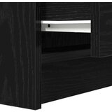 vidaXL Nočne omarice z 2 predaloma 2 kosa črna 38x34x80 cm | Shoptok.si