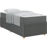  Krevetna konstrukcija Tamno siva 100 x 200 cm tkanina | shoptok.hr