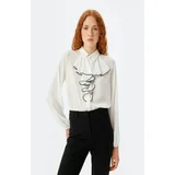 Koton Off-White Women's Shirt