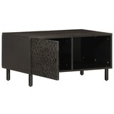 Furnova Klubska mizica črna 80x50x40 cm trden mangov les, (21914844) | Shoptok.si