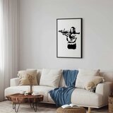  Plakat - Banksy Mona Lisa with Rocket Launcher 40x60 Crni okvir | shoptok.hr