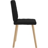  Jedilni stoli 6 kosov črno blago | Shoptok.si