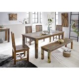 MID.YOU JEDILNA MIZA, masivno mangov les rjava | Shoptok.si