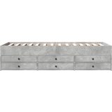  Okvir kreveta s pohranom s ladicama Betonska siva 80 x 200 cm | shoptok.hr